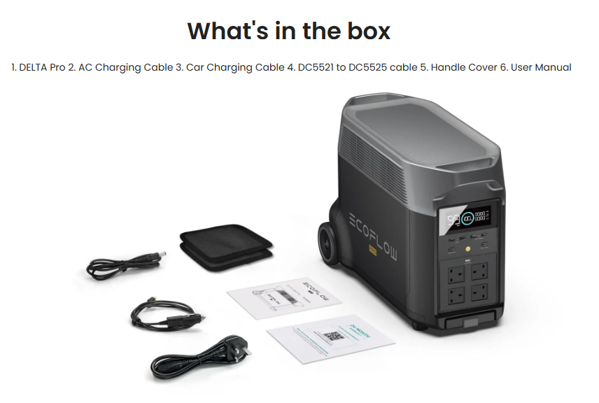 EcoFlow DELTA Pro Portable Power Station 3.6kWh | 7200W