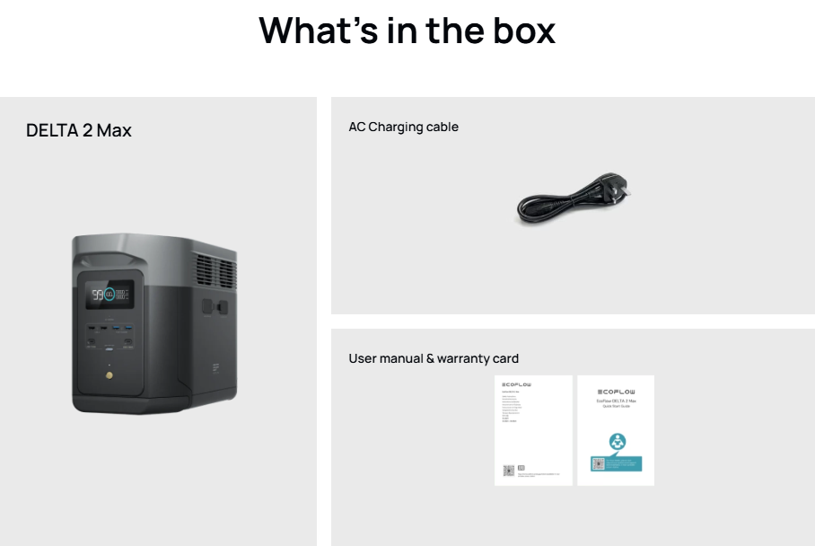 EcoFlow DELTA 2 Max Power Station 2048Wh | 4800W