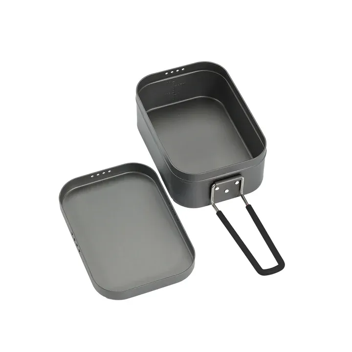 Campingmoon H-2013 Anodized Aluminum Mess Tin - Large