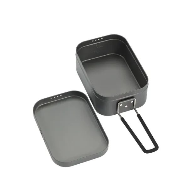 Campingmoon H-2013 Anodized Aluminum Mess Tin - Large