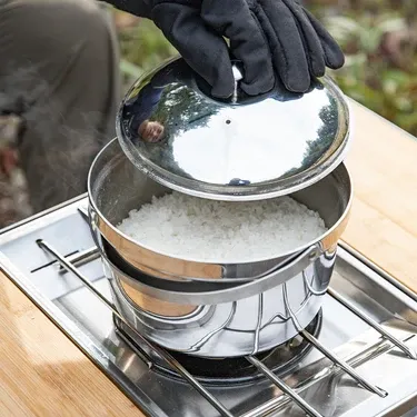 Campingmoon CC-21 Three Layer Stainless Steel Pot -Medium