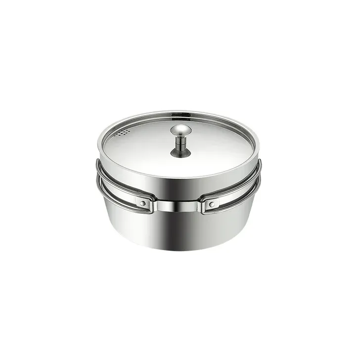 Campingmoon CC-18 Three Layer Stainless Steel Pot - Small