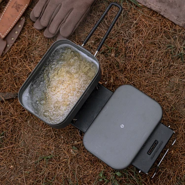 Campingmoon H-2013 Anodized Aluminum Mess Tin - Large