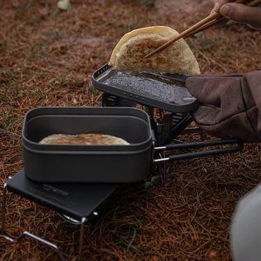 Campingmoon H-2013 Anodized Aluminum Mess Tin - Large