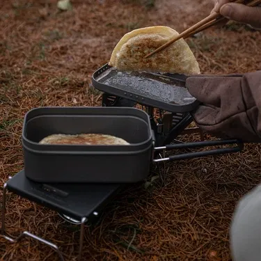 Campingmoon H-2013 Anodized Aluminum Mess Tin - Large
