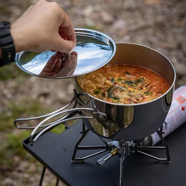 Campingmoon CC-18 Three Layer Stainless Steel Pot - Small