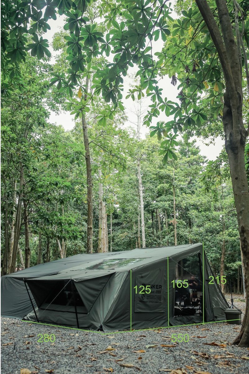 Dawning Fire Bunker 2-4 person Tent - Green