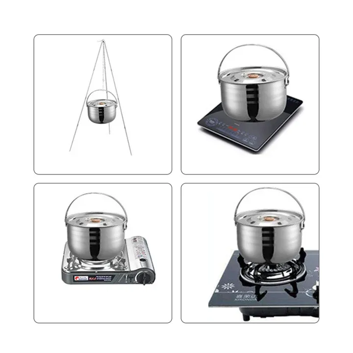 Campingmoon MC-210 Stainless Steel Camping Mess Kit