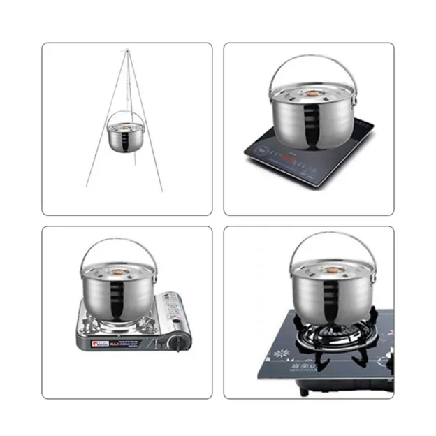 Campingmoon MC-210 Stainless Steel Camping Mess Kit