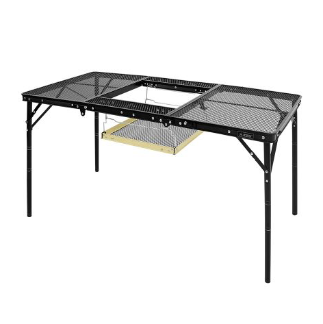 KZM Union Iron Mesh 3 Folding BBQ Table-Goritta Works Sdn. Bhd. 202501017603 (1619017-X)