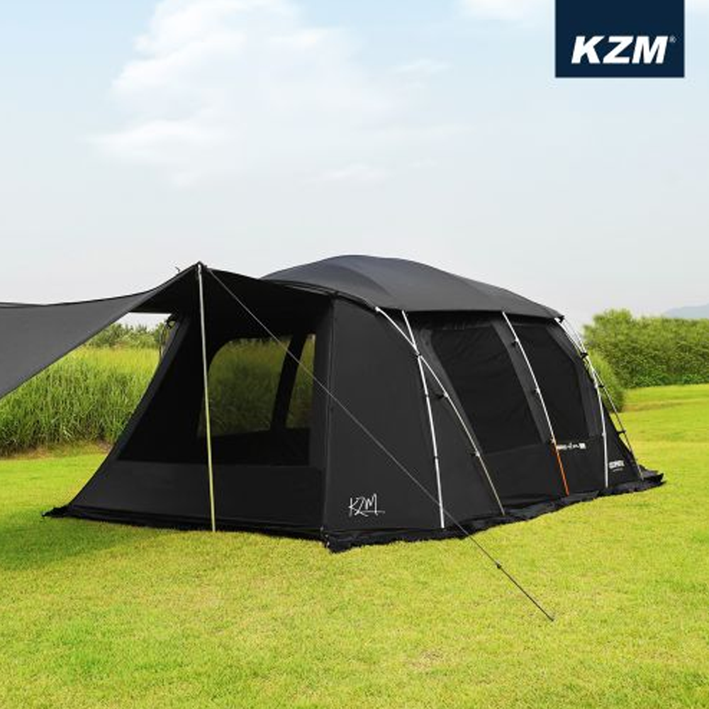 KZM Geopath Black 4-5 Person Tent - Black-Goritta Works Sdn. Bhd. 202501017603 (1619017-X)
