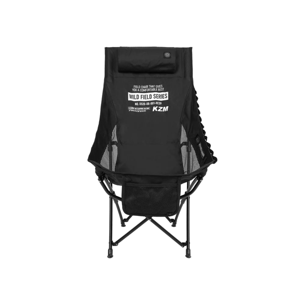 KZM Field Trekker Chair High - Black-Goritta Works Sdn. Bhd. 202501017603 (1619017-X)