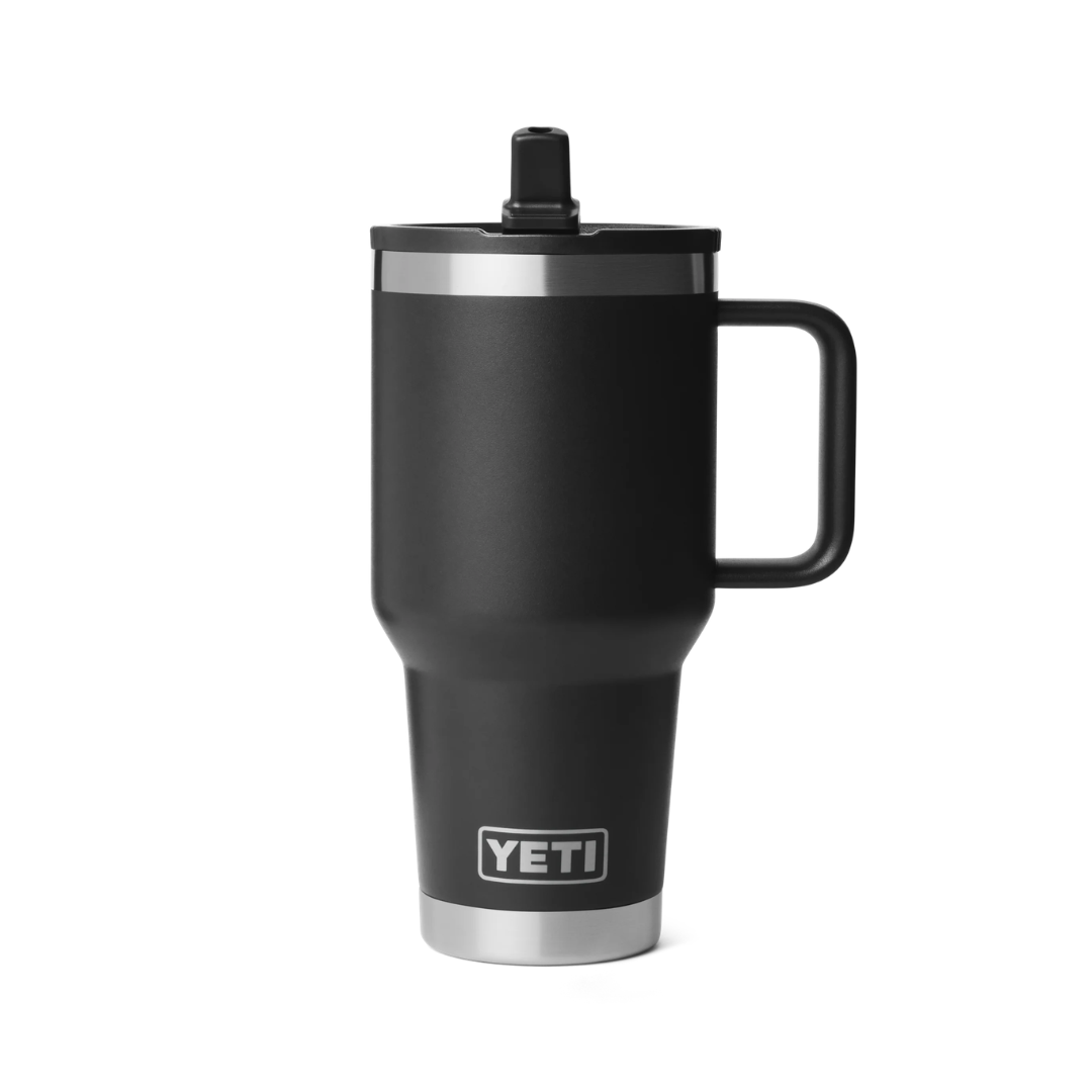 YETI Rambler 30 OZ Travel Straw Mug With Color-Matched Straw Lid - Black