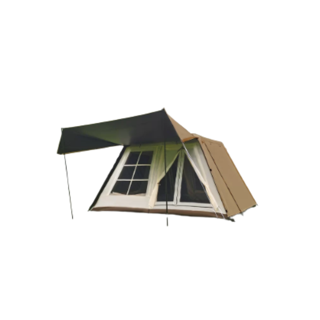 Stoic Villa 10.5 Black-Coated Automatic 2-5 person Tent - Khaki