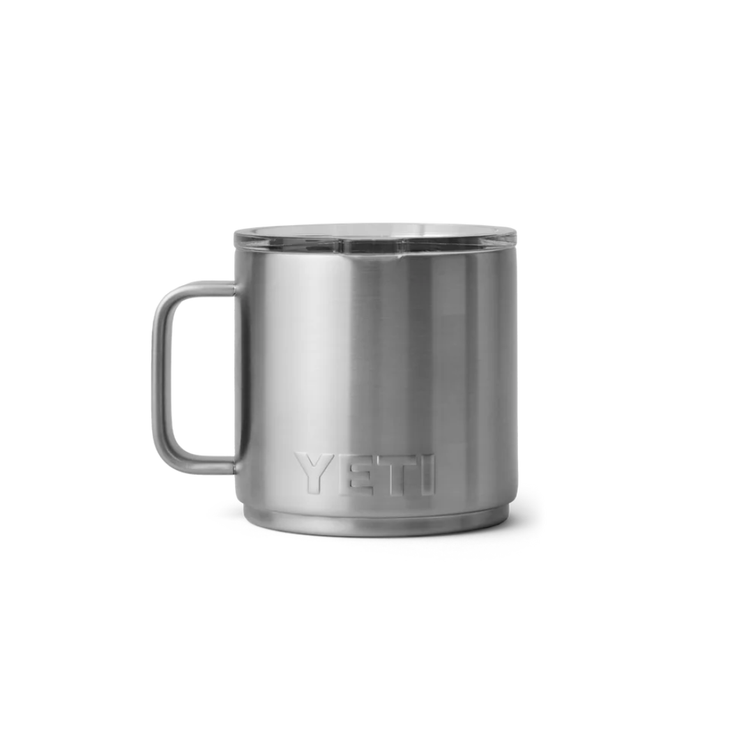 YETI Rambler 14 oz Stackable Mug with DuraSip™ Ceramic Lining - Stainless Steel