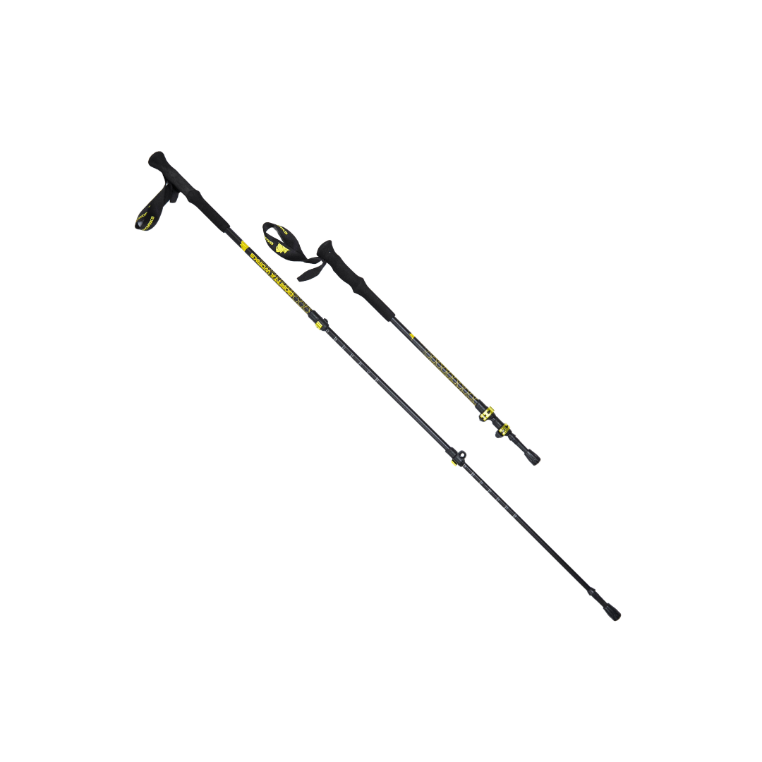  Goritta Works 3-Section Telescopic External-Lock Aluminium Trekking Pole - 2pc