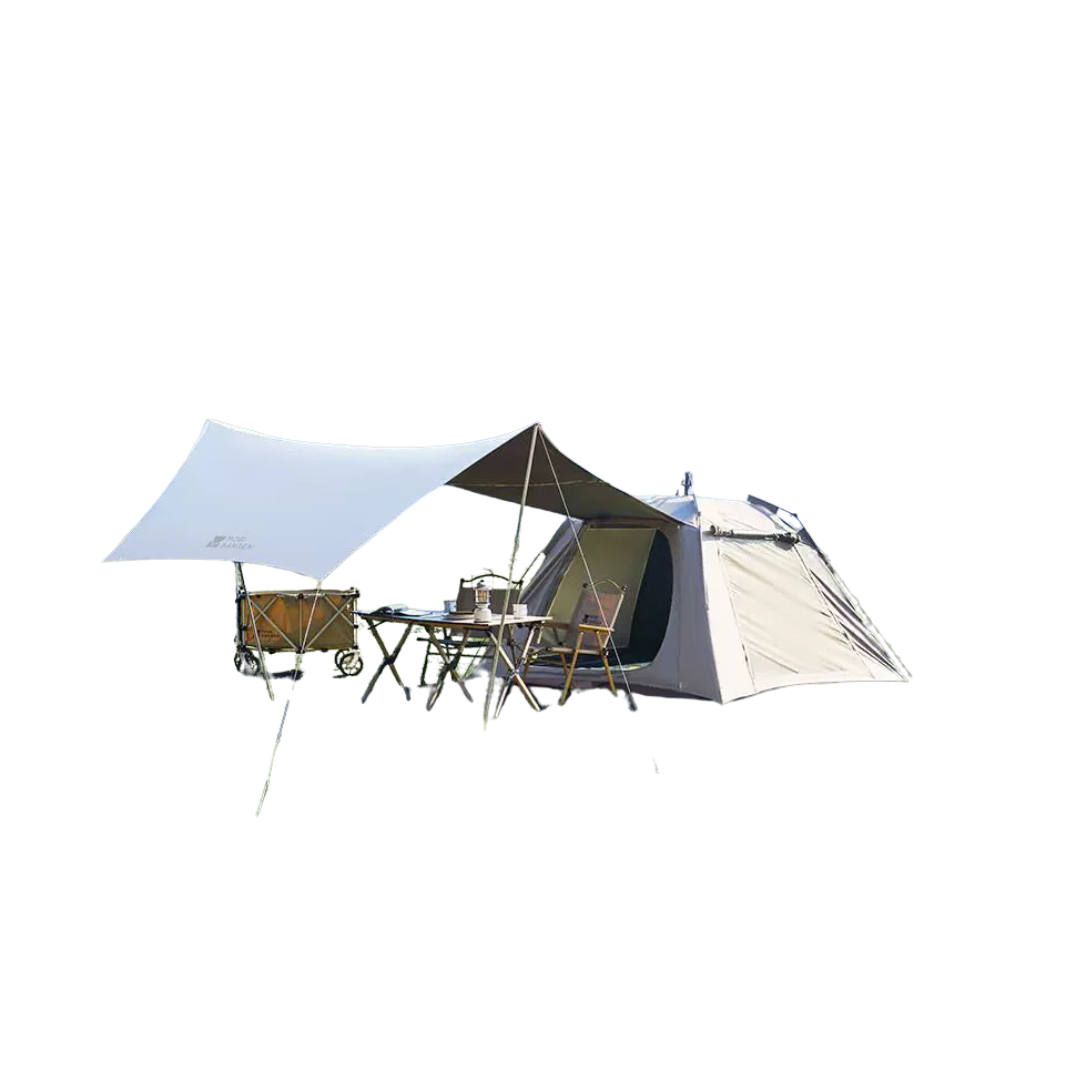 Mobi Garden (Black Coated) Zero Automatic Tent 155 with Tarp 2-3 Persons tent