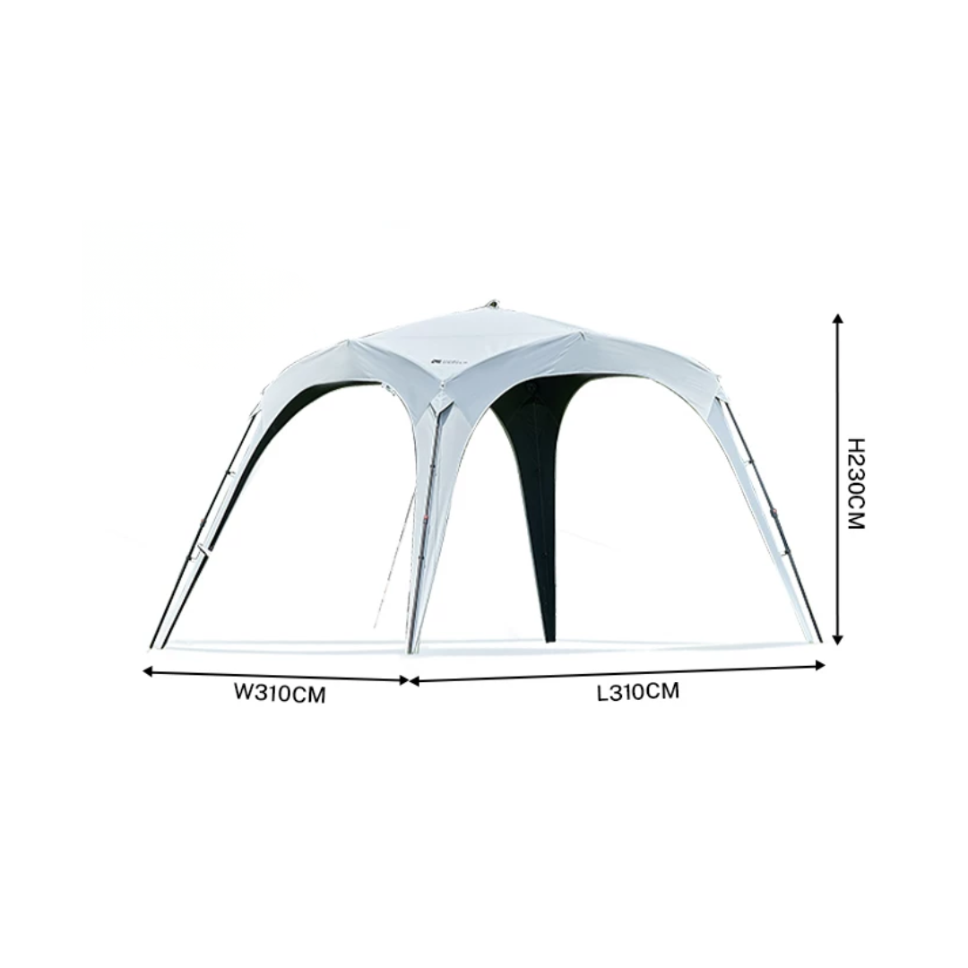 Mobi Garden (Black Coated) Holiday Automatic Dome Shelter PO9.0 