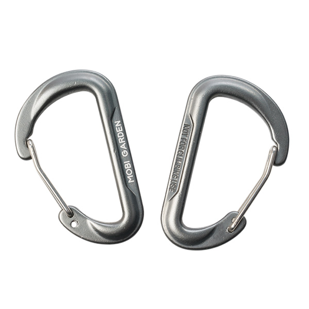 Mobi Garden multi-function carabiner - Grey