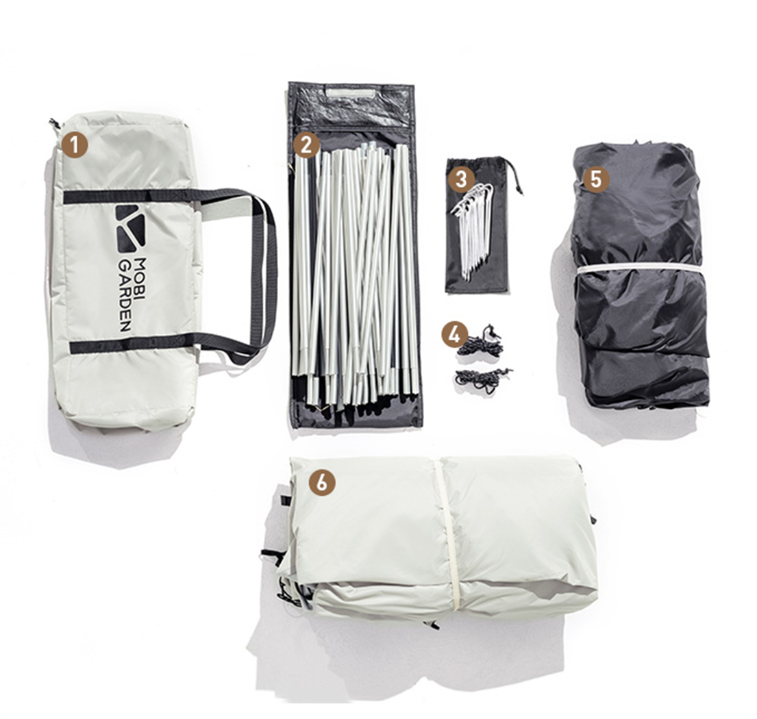 Mobi Garden Back Room Oxford Cloth 4 person tent - Sand-Goritta Works Sdn. Bhd. 202501017603 (1619017-X)