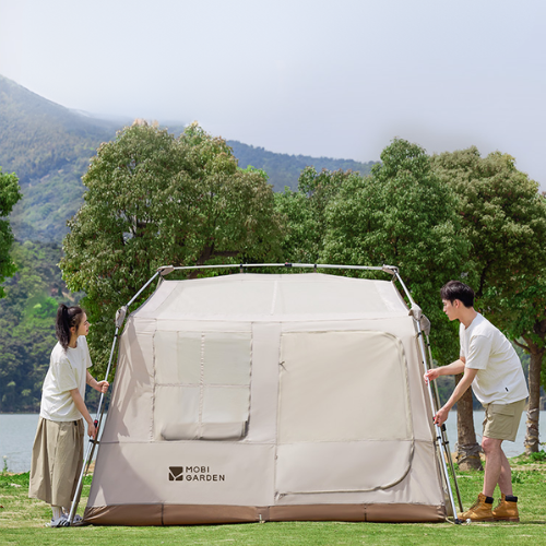 Mobi Garden Holiday Mountain Residence 5.9 Automatic 3-4 person Tent - Black Coated