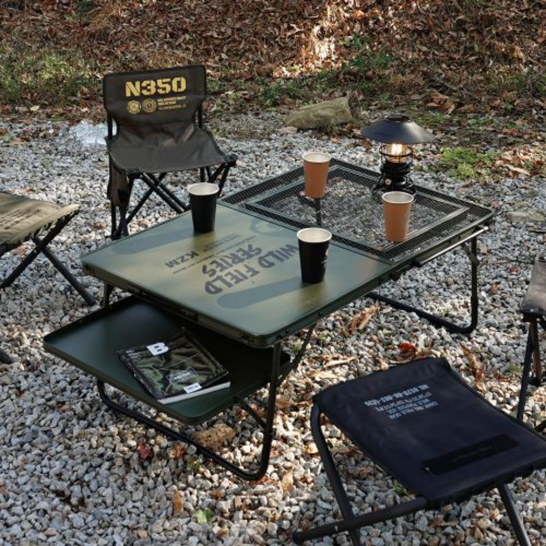 KZM Wild Field Low BBQ Table