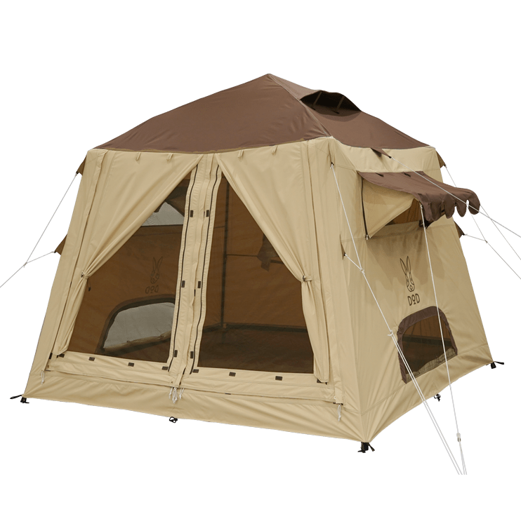 DoD Ouchi 4 person Tent - Brown-Goritta Works Sdn. Bhd. 202501017603 (1619017-X)