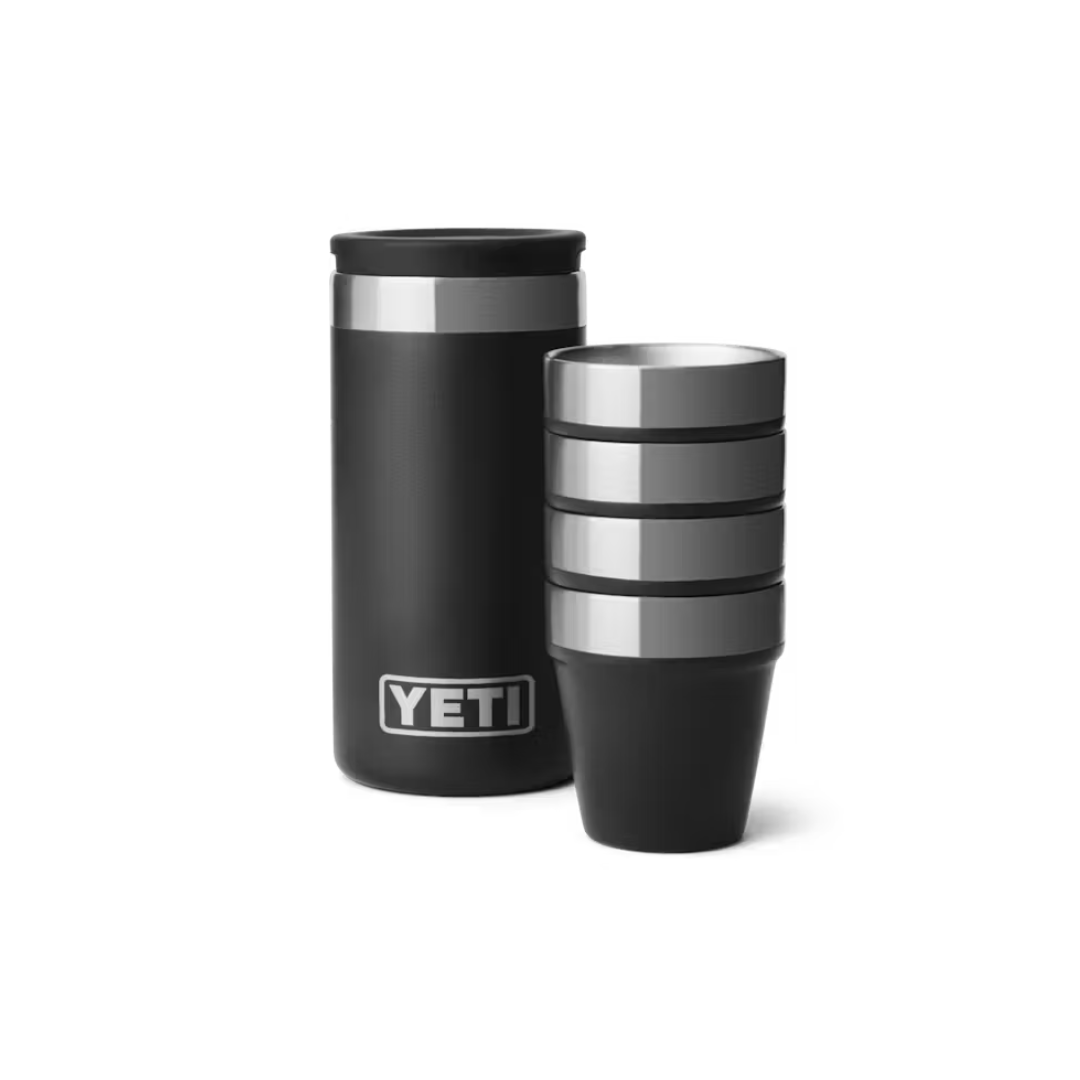 YETI Rambler Shot Glasses with Carrying Case - Black