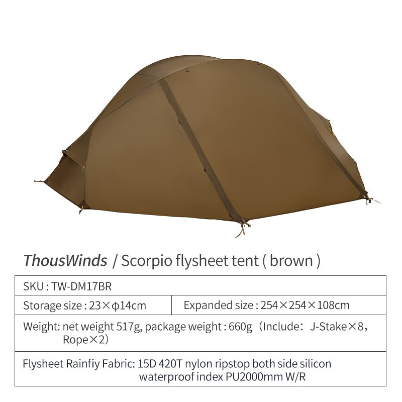 Thous Winds Scorpio Outer Tent - Brown