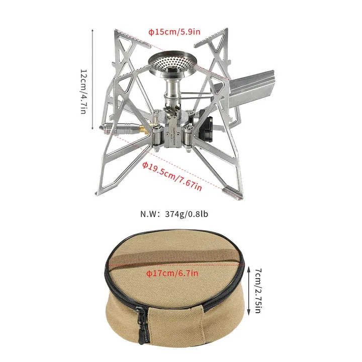 [Copy]Campingmoon XD-2F Portable Camping Gas Stove