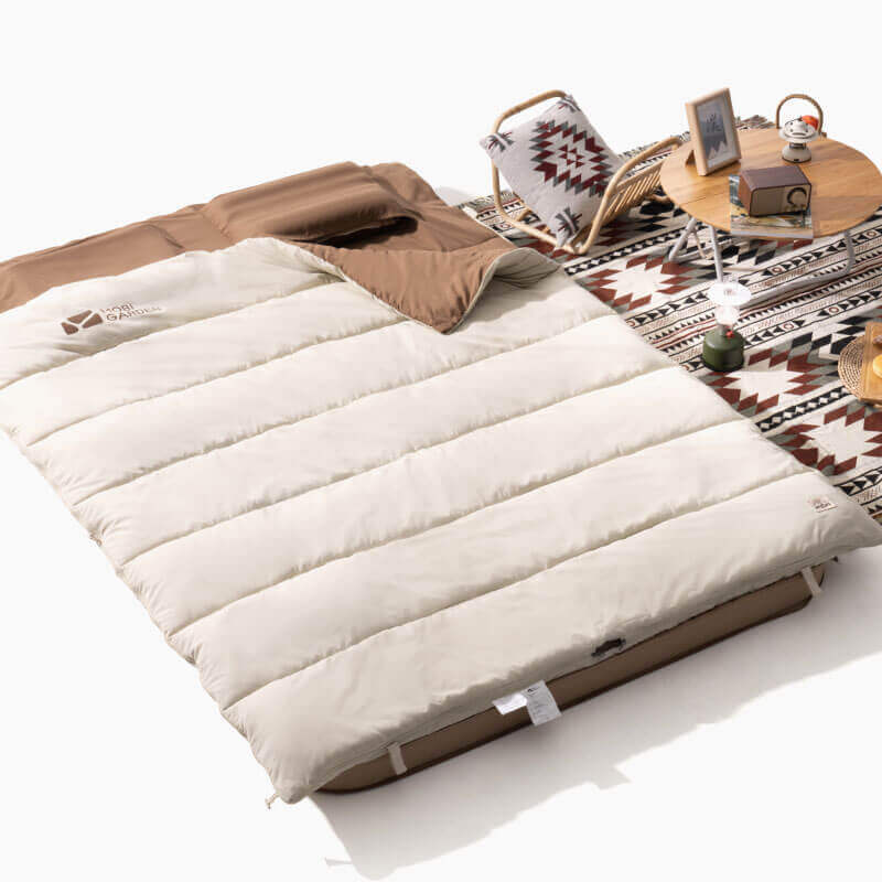 Mobi Garden Crescent Sleeping Bag 1.4 Single - Ivory