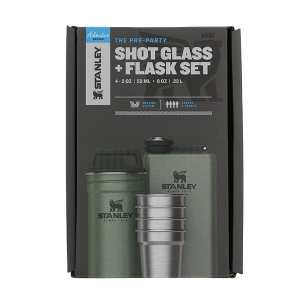 Stanley Adventure Shot Glass set + Flask Hammertone Green-Goritta Works Sdn. Bhd. 202501017603 (1619017-X)