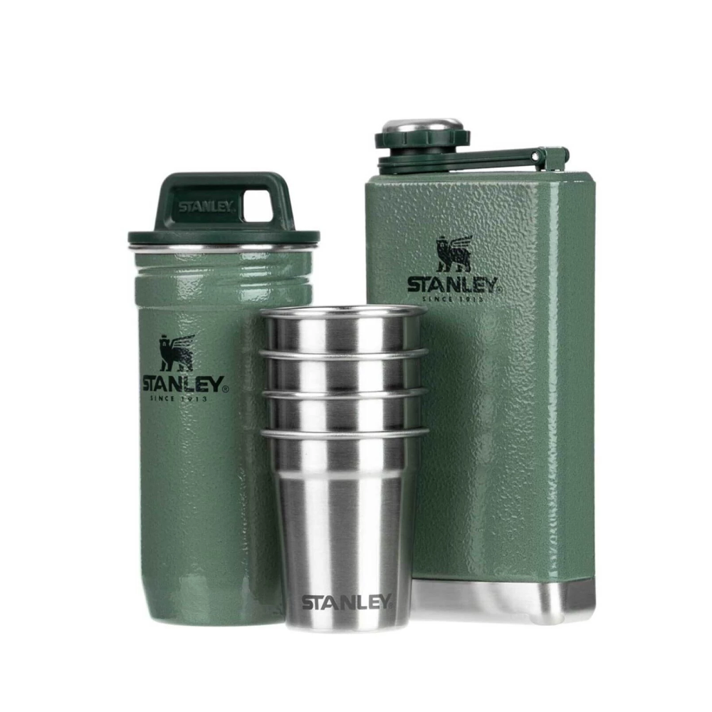 Stanley Adventure Shot Glass set + Flask Hammertone Green-Goritta Works Sdn. Bhd. 202501017603 (1619017-X)