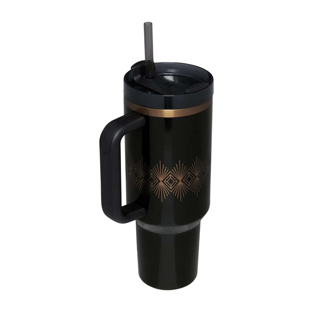 Stanley Quencher H2.0 FlowState Tumbler with Lid 40oz - Black Gloss [Limited Edition]-Goritta Works Sdn. Bhd. 202501017603 (1619017-X)