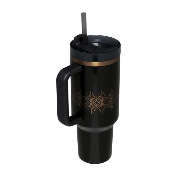 Stanley Quencher H2.0 FlowState Tumbler with Lid 40oz - Black Gloss [Limited Edition]-Goritta Works Sdn. Bhd. 202501017603 (1619017-X)