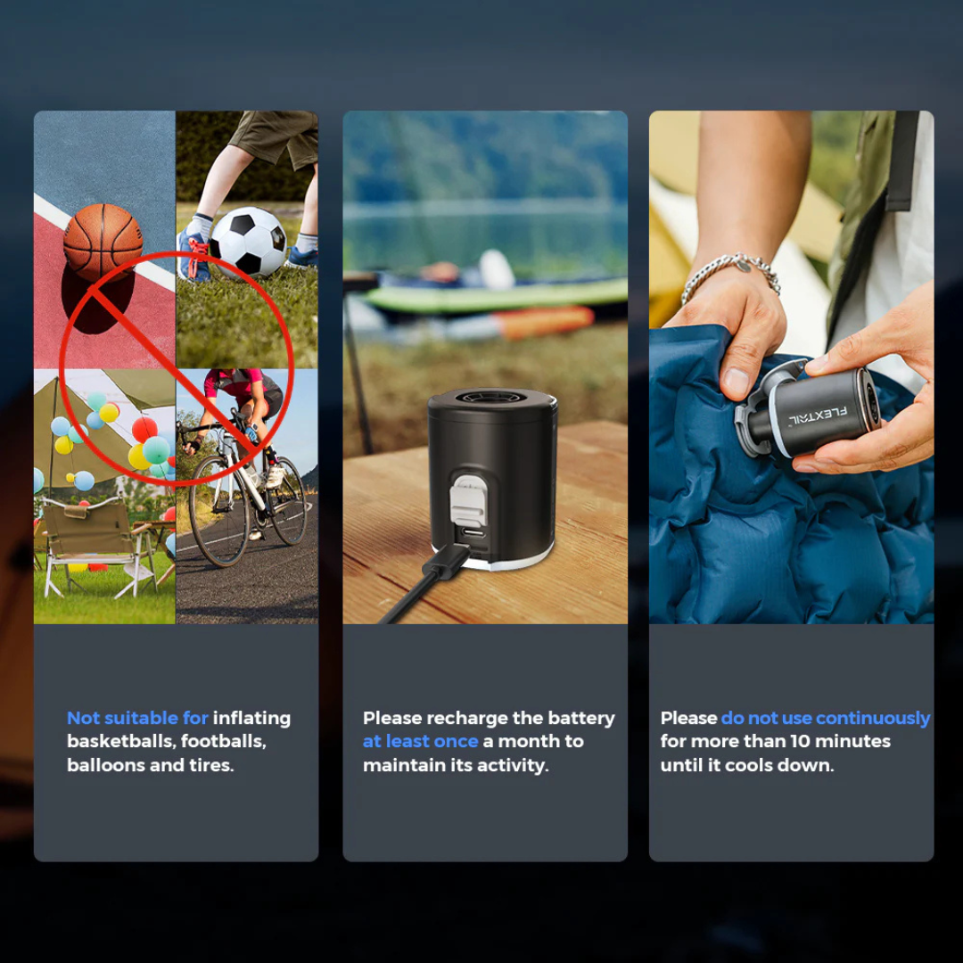 Flextail Tiny Pump 2X Ultimate 3-in-1 Outdoor Pump with lamp - White-Goritta Works Sdn. Bhd. 202501017603 (1619017-X)