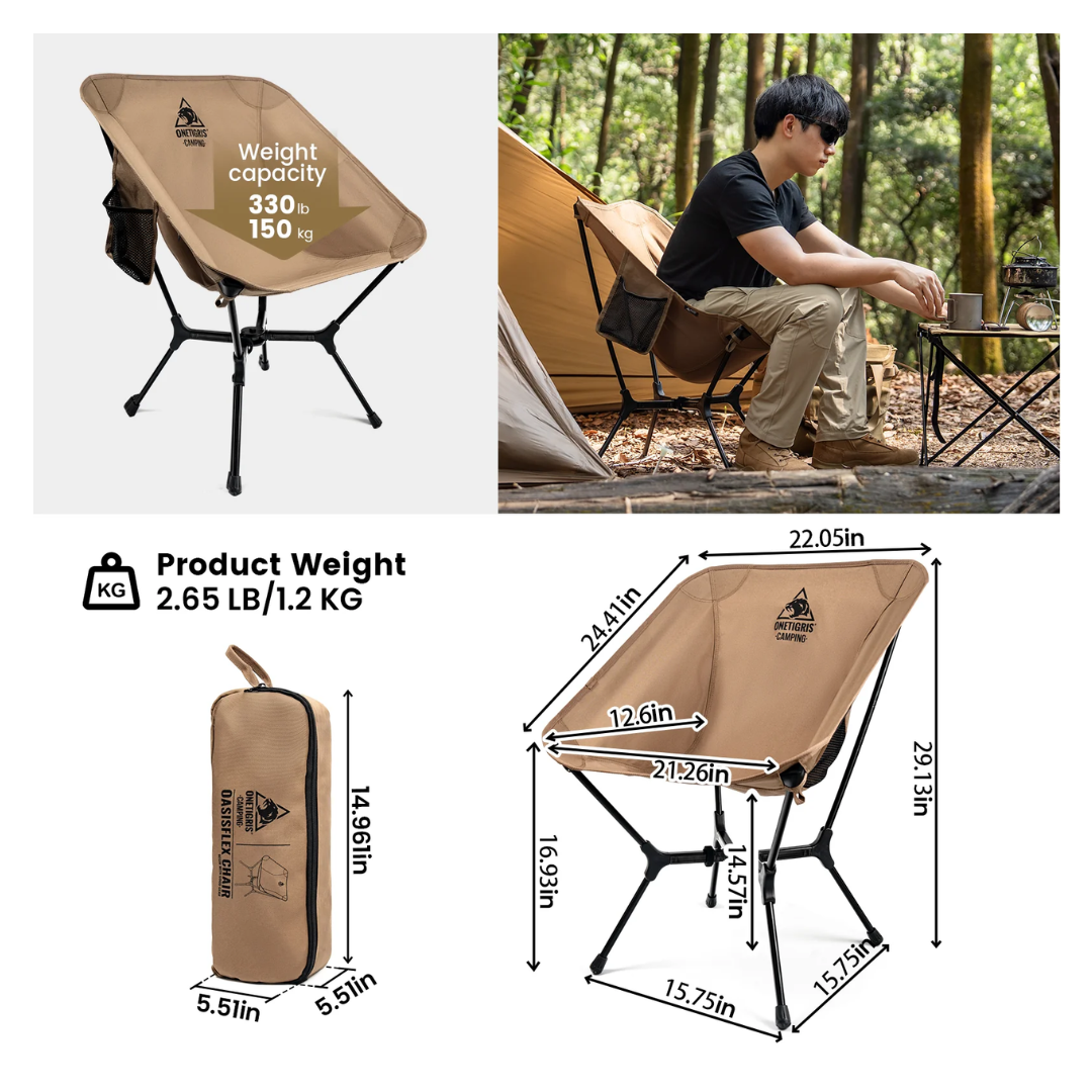 OneTigris Oasisflex Camping Chair - Ranger Green