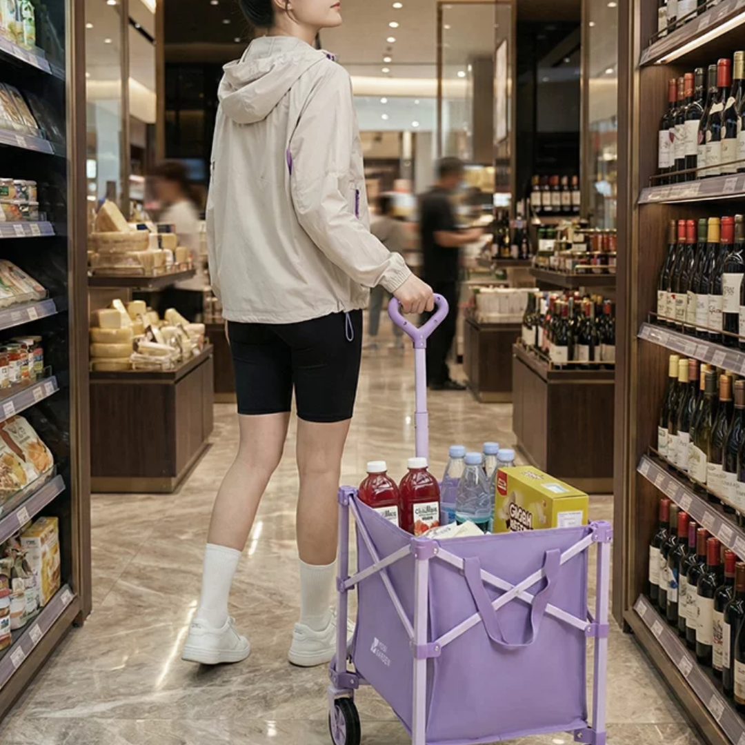 Mobi Garden Cloudy Folding Wagon S60 - Purple