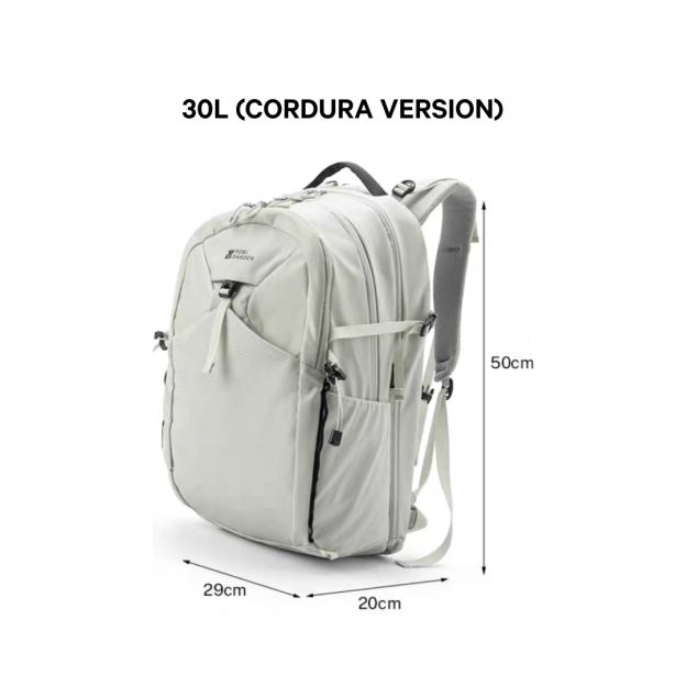 Mobi Garden Cordura 2D Hiking Backpack 30L - White