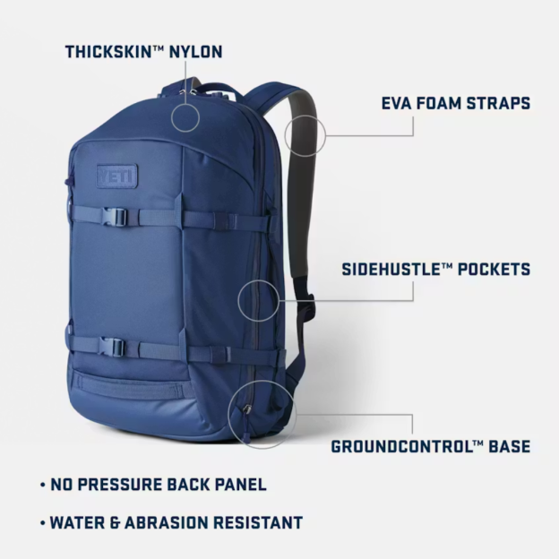 YETI Crossroads 27L Carry On Backpack - Black