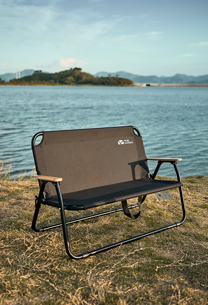 Mobi Garden Yun Mu Double Chair - Black-Goritta Works Sdn. Bhd. 202501017603 (1619017-X)