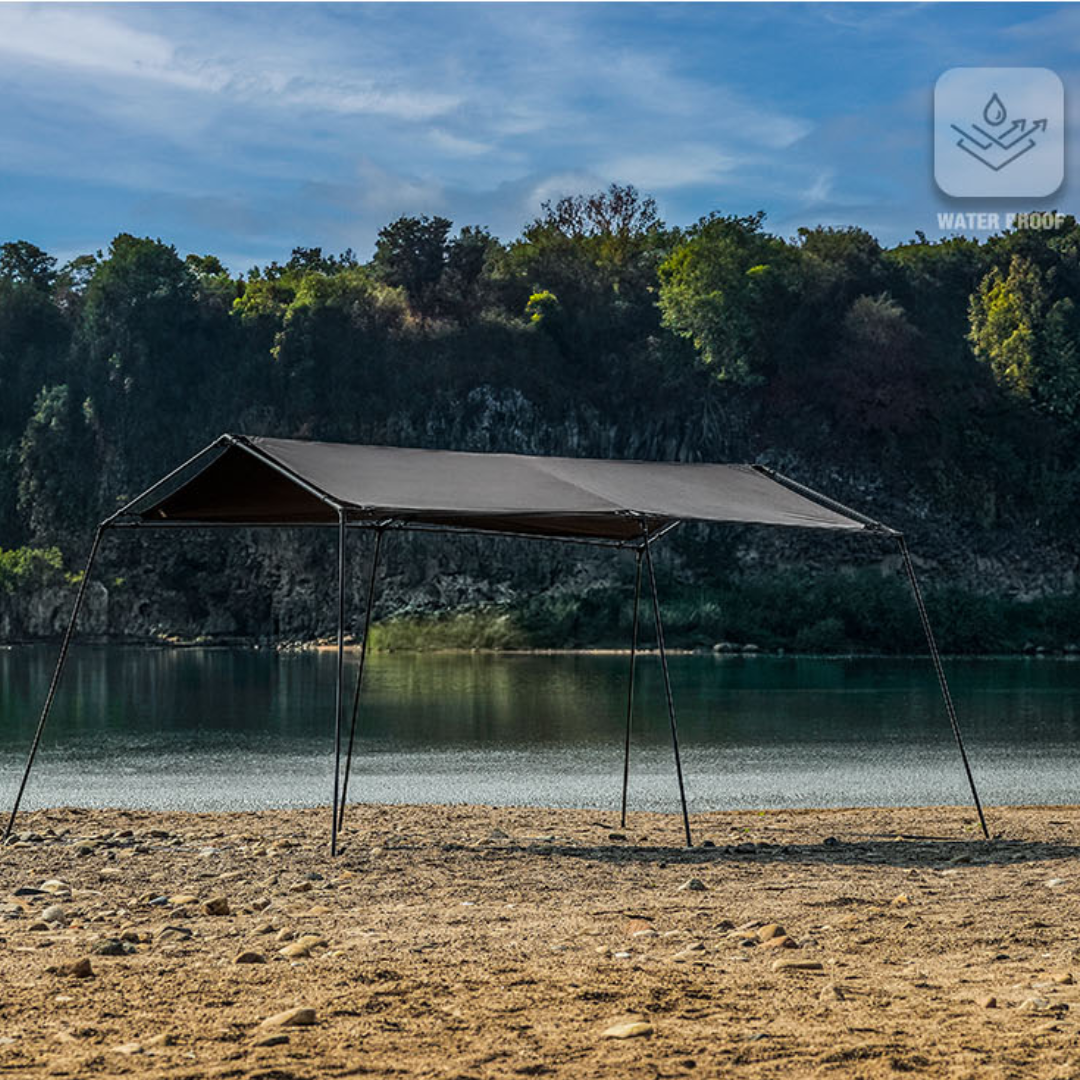 KZM Wild Field Oscar House  3-4Person Tent - Charcoal