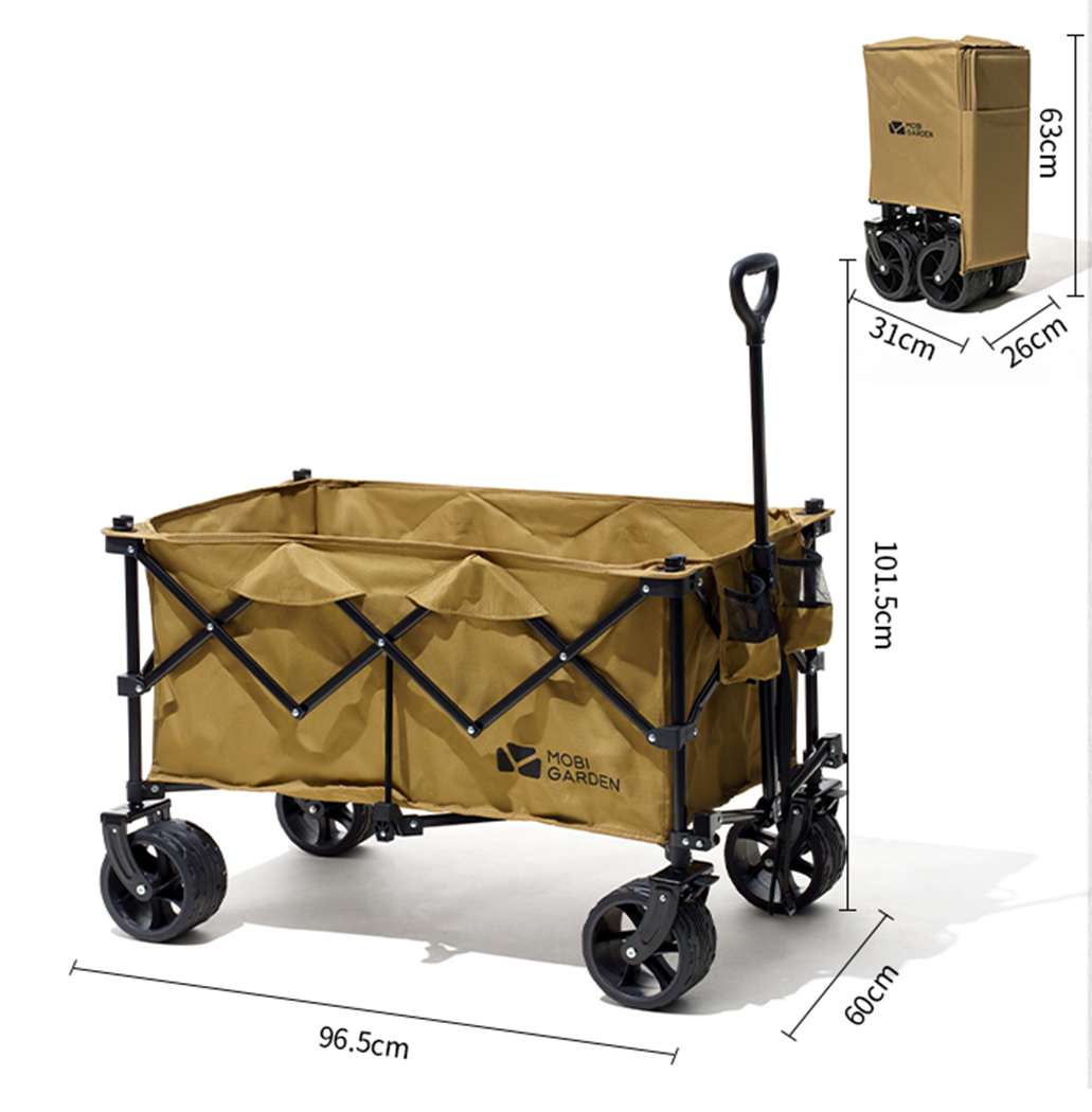 Mobi Garden YJ Folding Wagon S2 - Olive Green