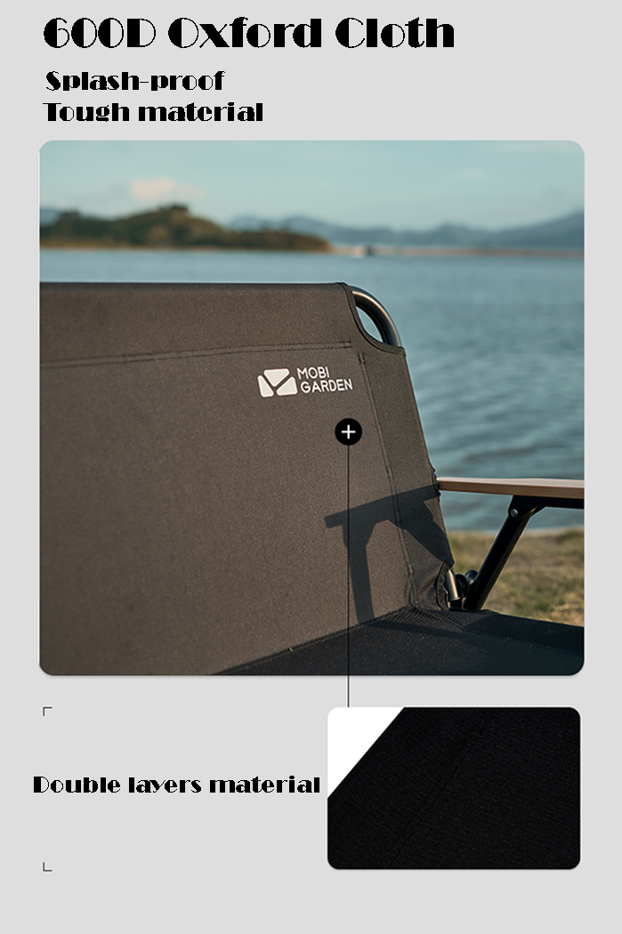 Mobi Garden Yun Mu Double Chair - Black-Goritta Works Sdn. Bhd. 202501017603 (1619017-X)