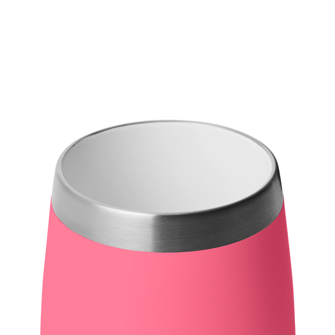 YETI Rambler 10 oz Wine Tumbler with DuraSip Ceramic Lining - Tropical Pink