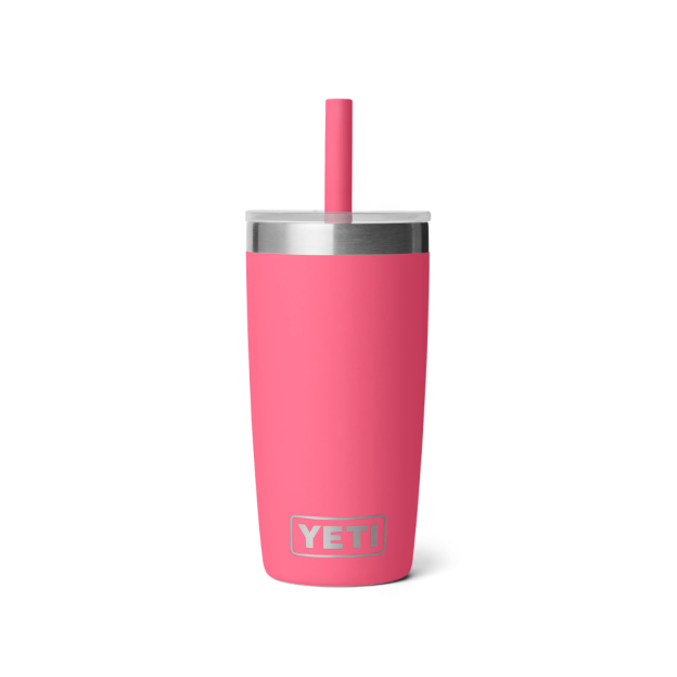 YETI Rambler Jr. 10 oz Tumbler with Silicone Straw Lid - Tropical Pink