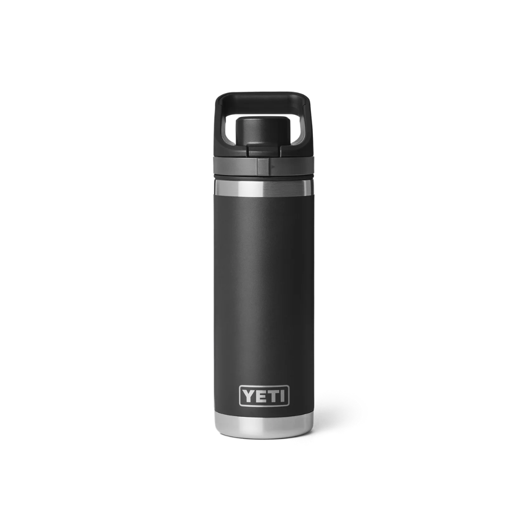 YETI Rambler 18 oz Water Bottle with Color-Matched Flip Chug Cap - Black