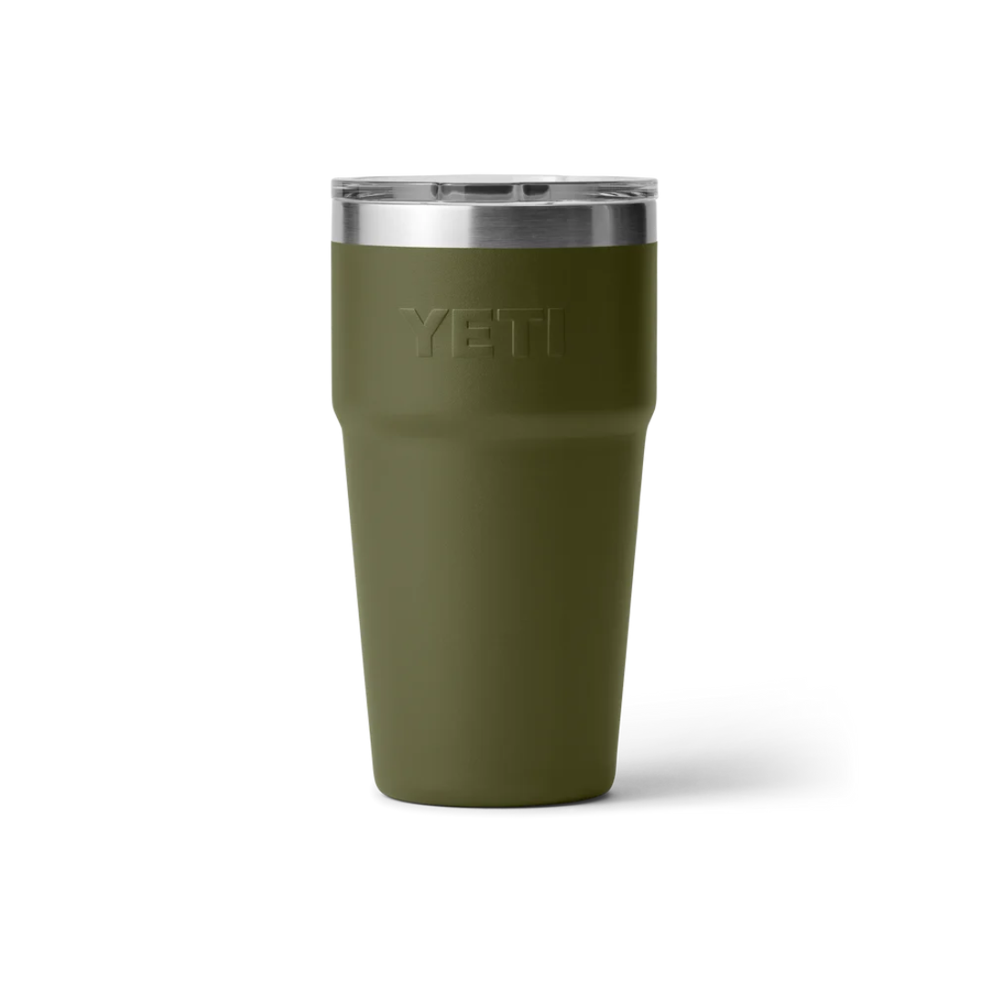 YETI Rambler 20 oz Stackable Cup with MagSlider™ Lid - Olive/King Orange