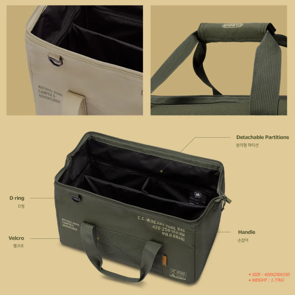 Cargo Container Ready Tool Bag - Khaki-Goritta Works Sdn. Bhd. 202501017603 (1619017-X)