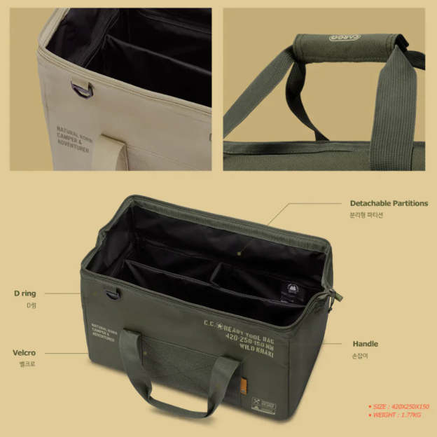 Cargo Container Ready Tool Bag - Black-Goritta Works Sdn. Bhd. 202501017603 (1619017-X)